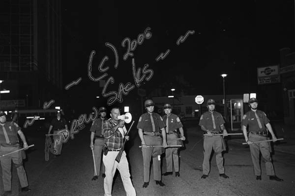 Sheriff Doug Harvey, street demonstrations, Ann Arbor, June 1969