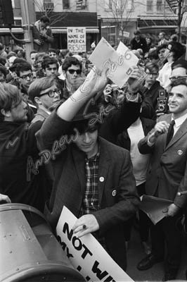 Draft card turn-in , Ann Arbor, April 1968